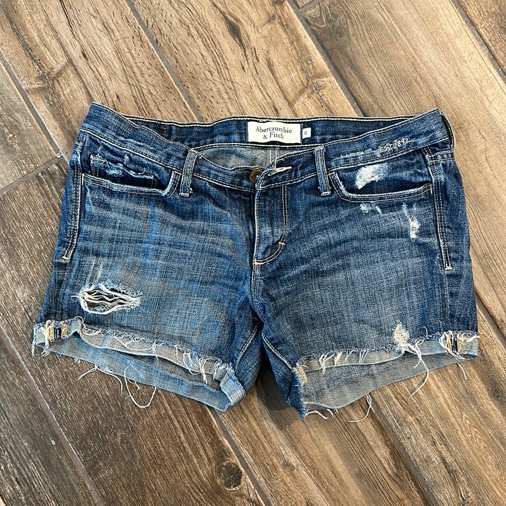 Abercrombie and Fitch ripped Jean shorts